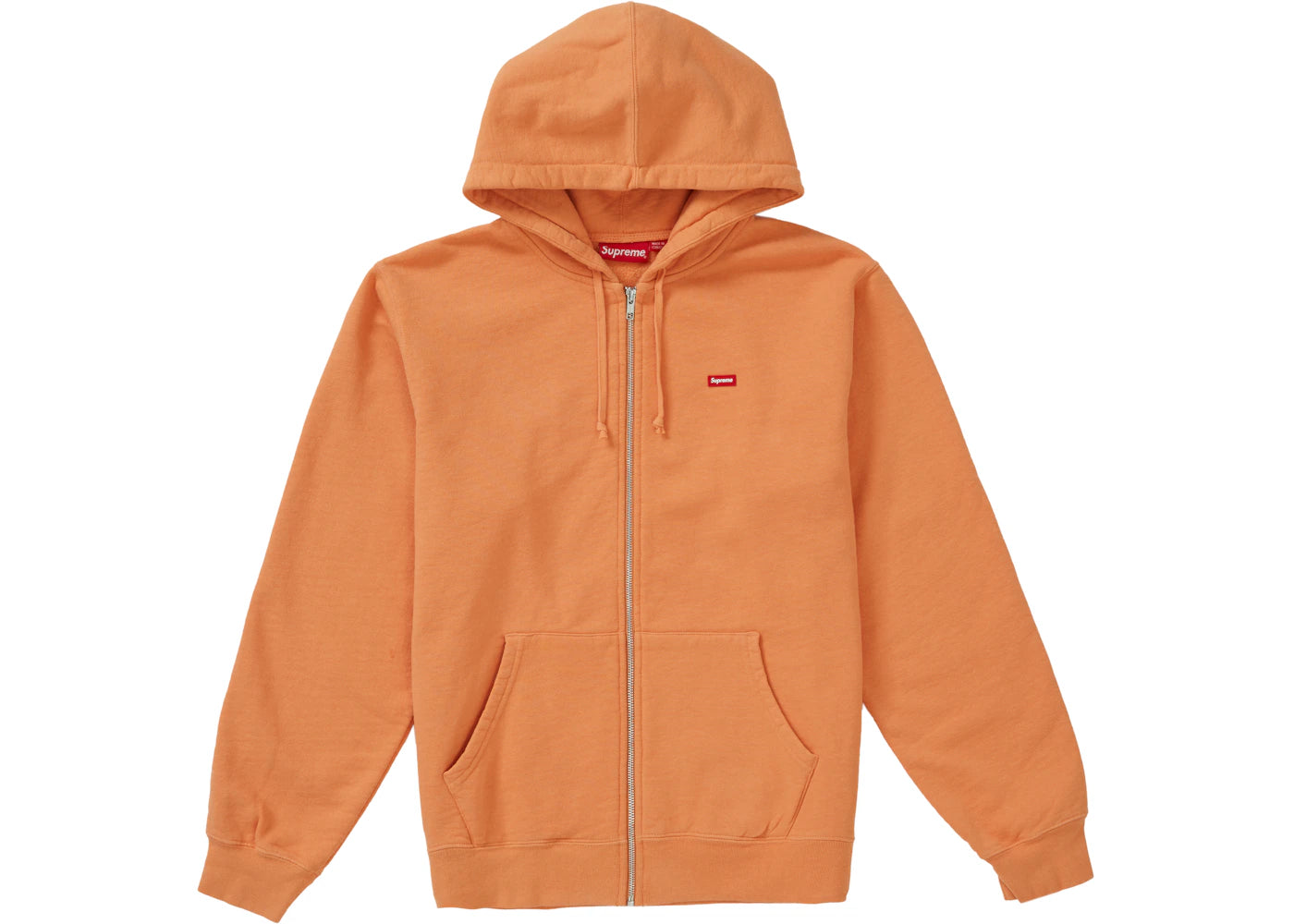 Supreme Small Box Zip Up Sweatshirt (SS19) Pale Orange