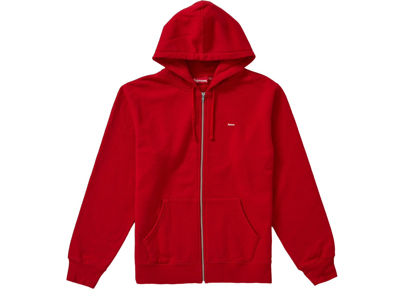 Supreme Small Box Zip Up Sweatshirt (SS19) Red