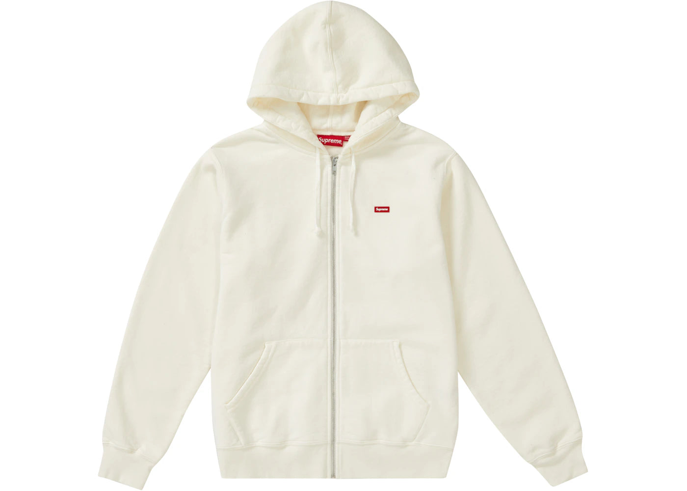 Supreme Small Box Zip Up Sweatshirt (SS19) White