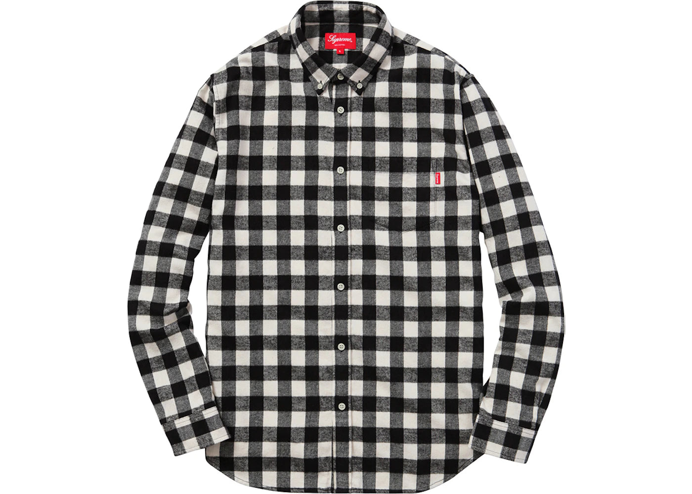 Supreme Small Buffalo Flannel Shirt White