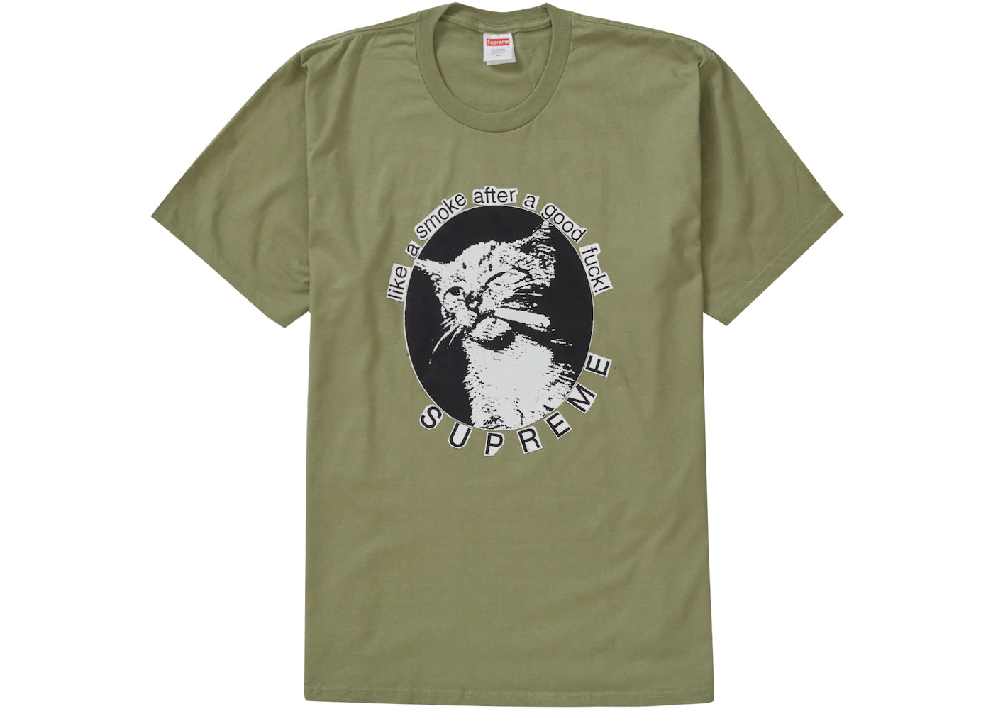 Supreme Smoke Tee (SS23) Light Olive