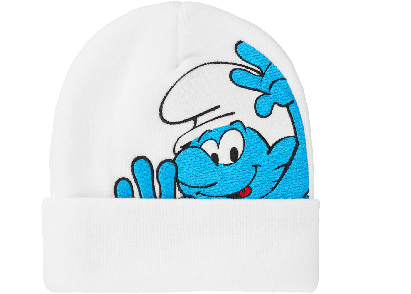 Supreme Smurfs Beanie White