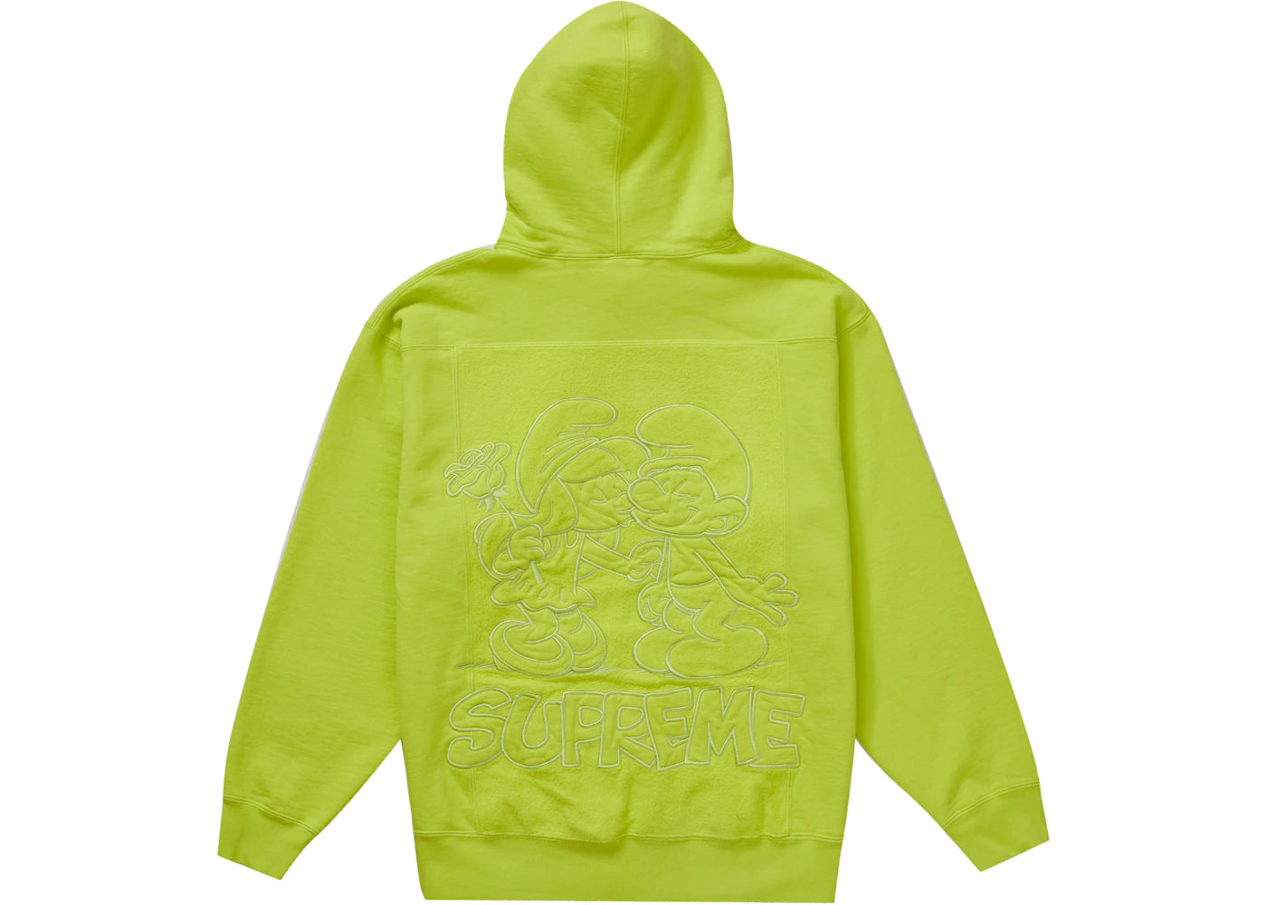 Supreme Smurfs Hooded Sweatshirt Acid Green