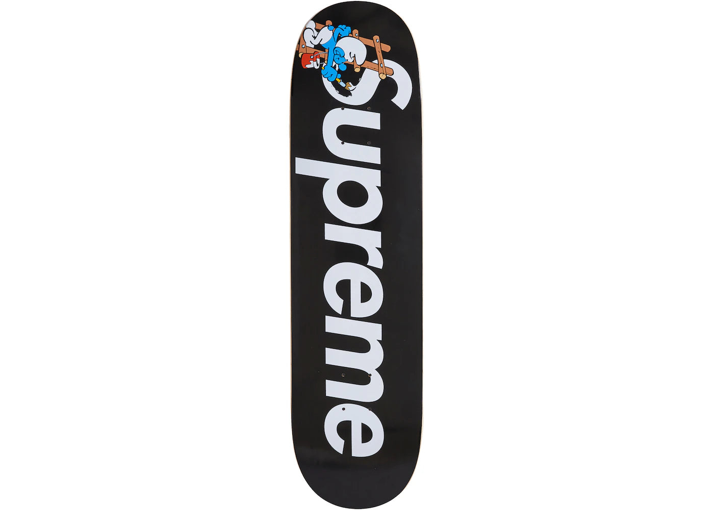 Supreme Smurfs Skateboard Black