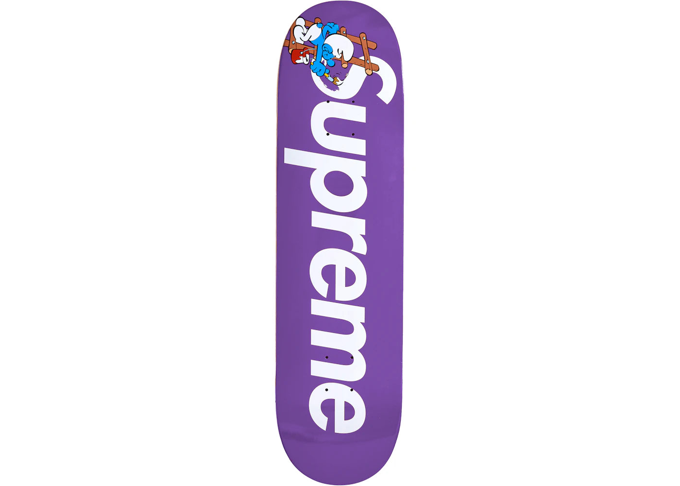 Supreme Smurfs Skateboard Purple