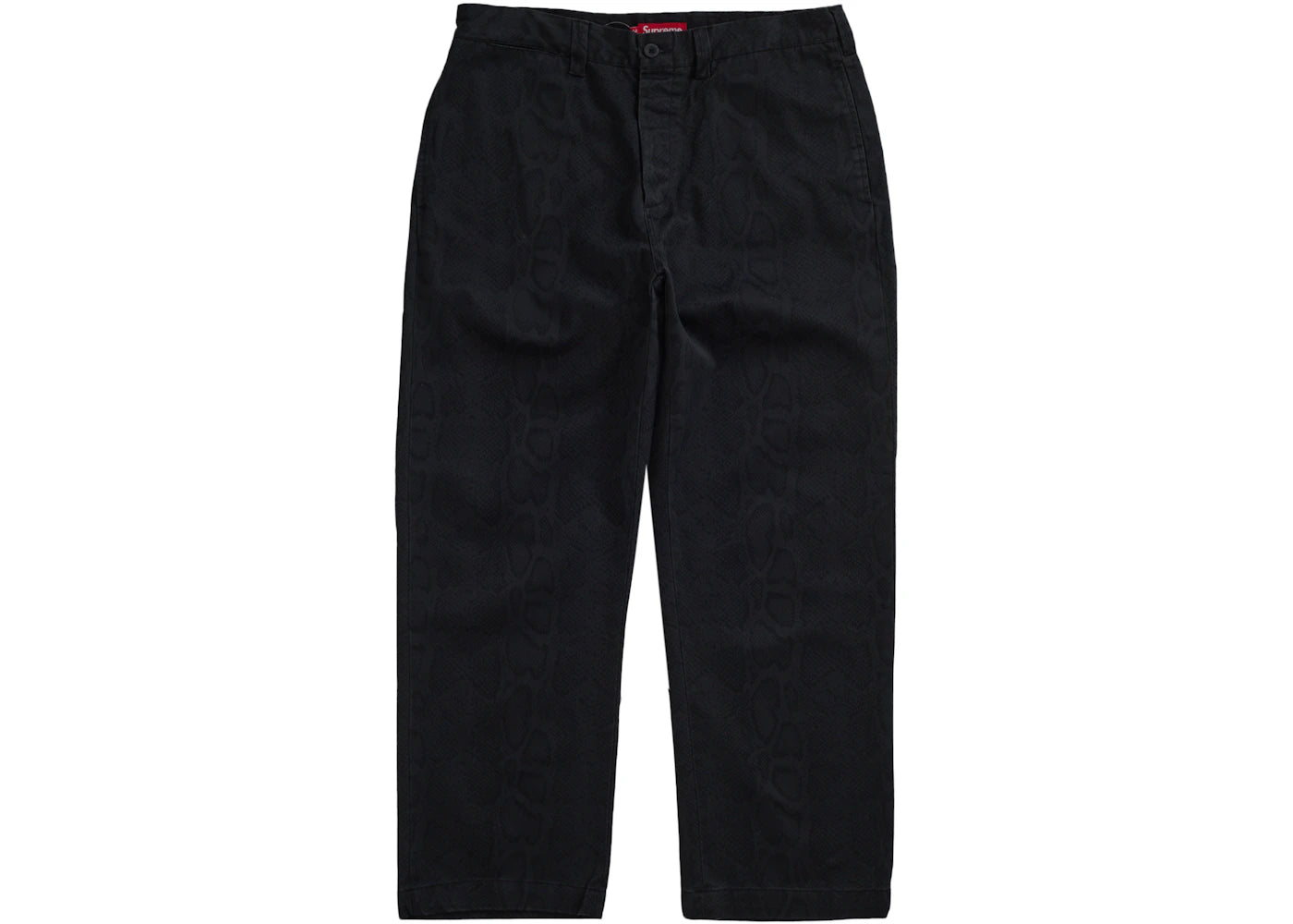 Supreme Snake Print Chino Pant Black