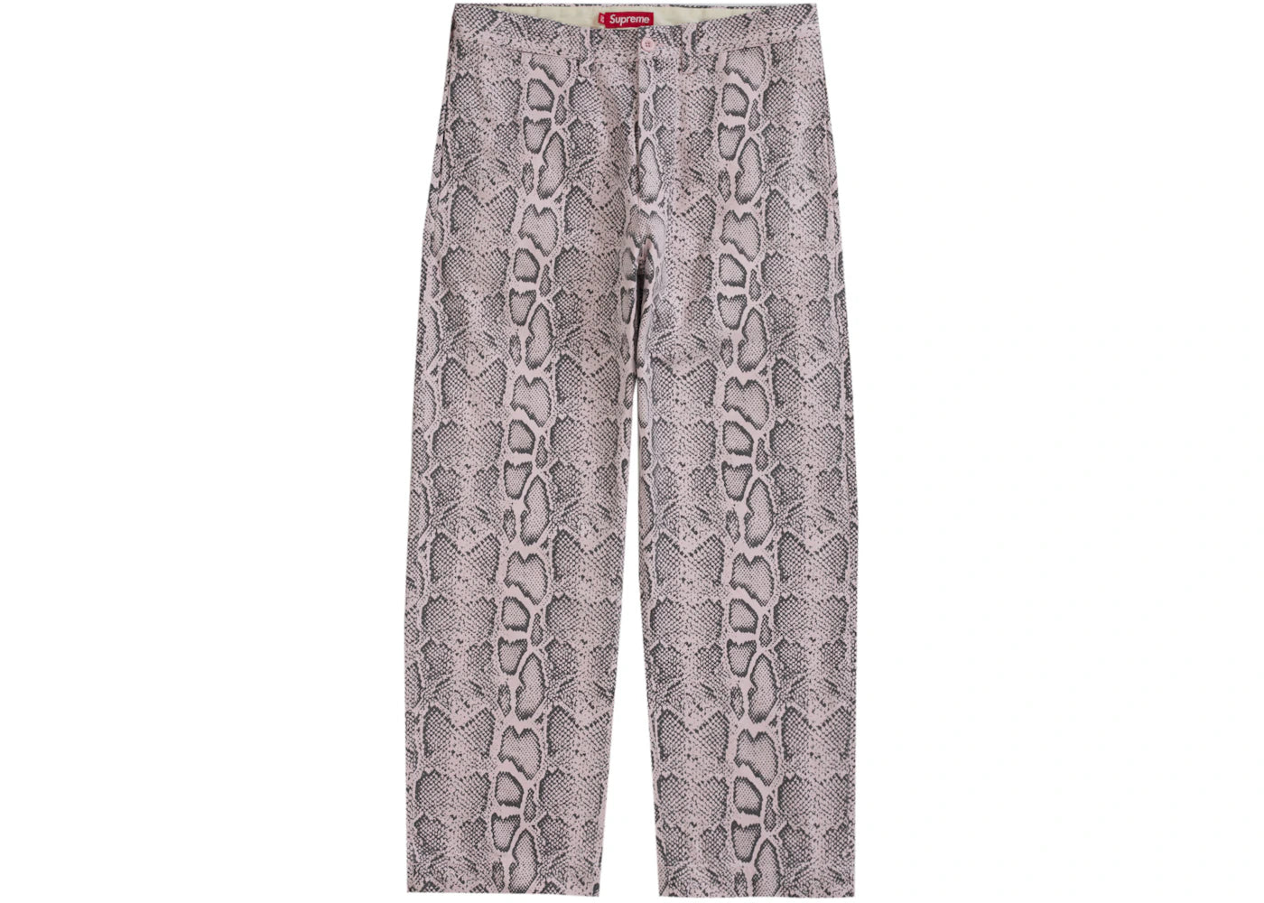 Supreme Snake Print Chino Pant Pale Pink