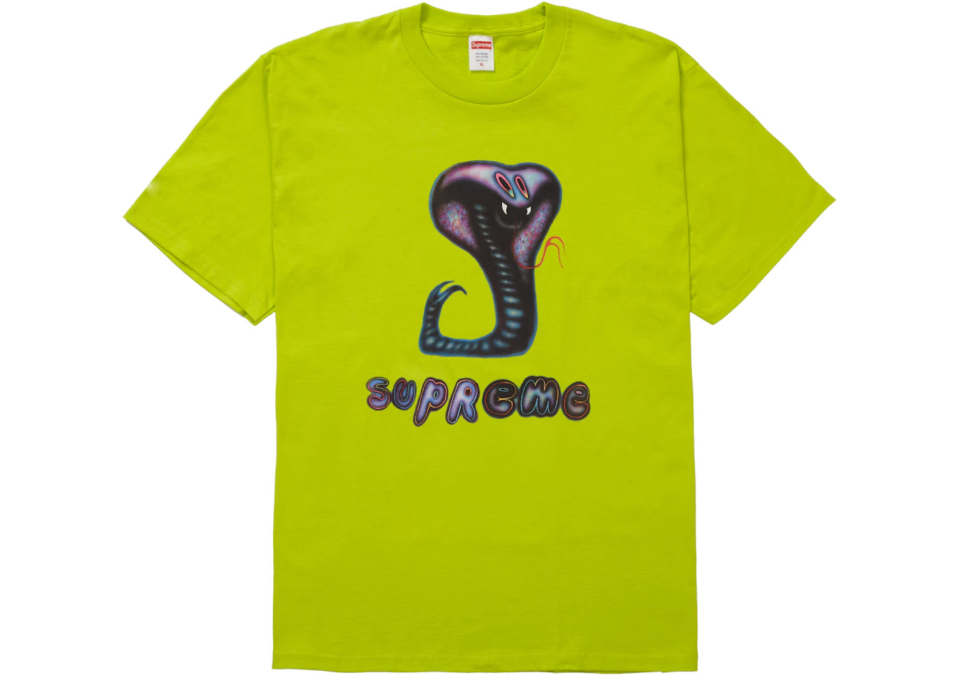 Supreme Snake Tee Bright Green