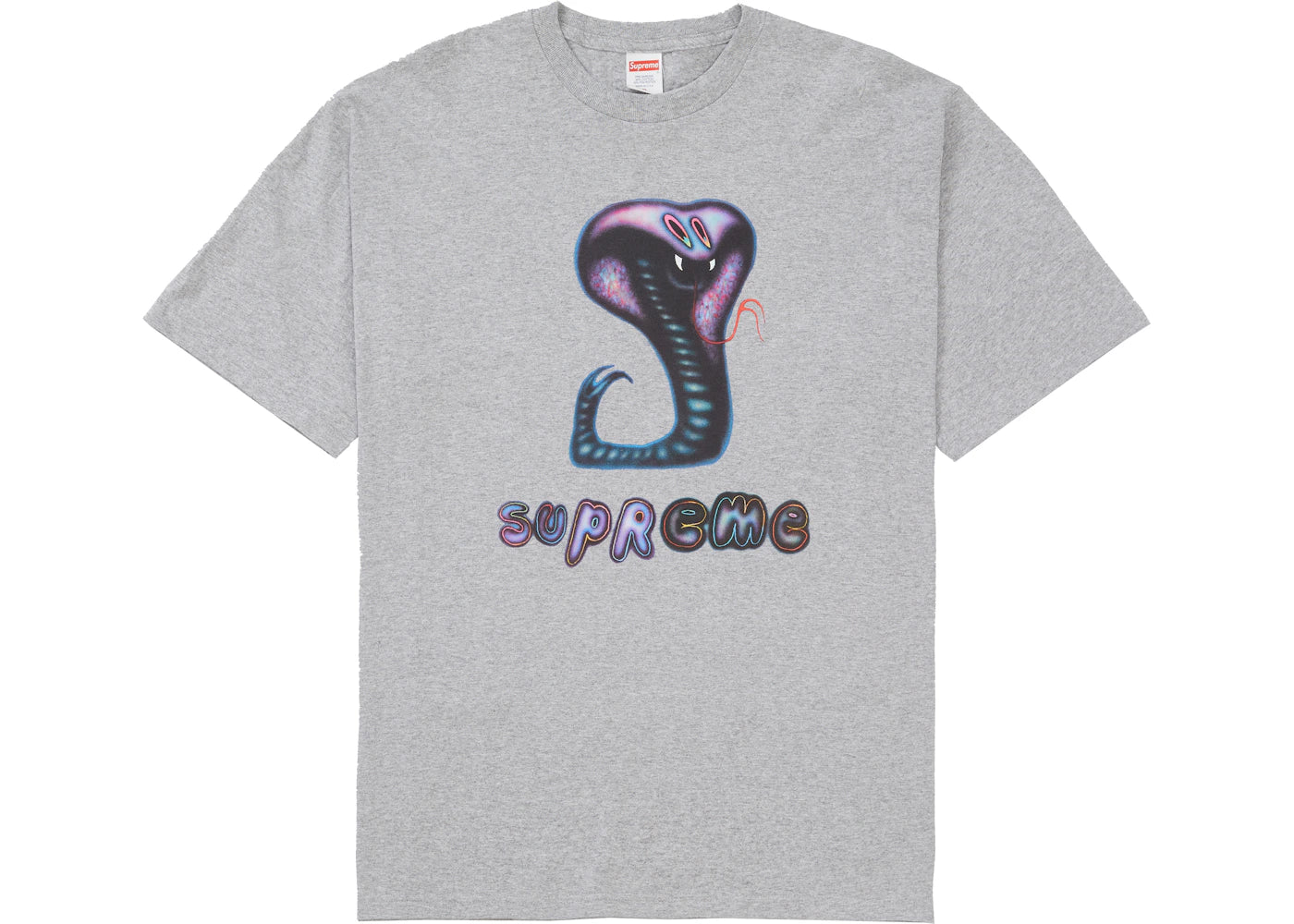Supreme Snake Tee Heather Grey