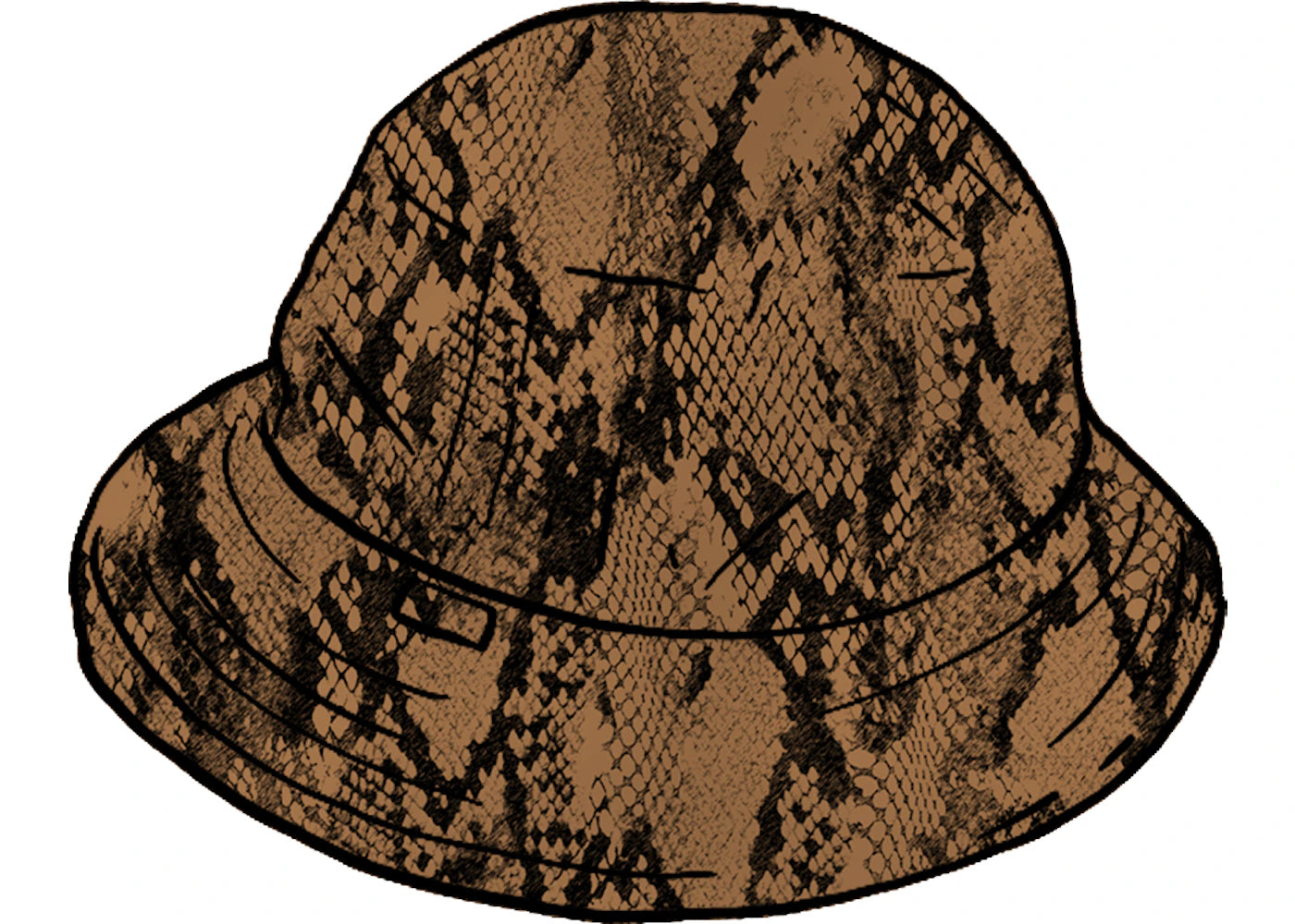 Supreme Snakeskin Corduroy Bell Hat Tan