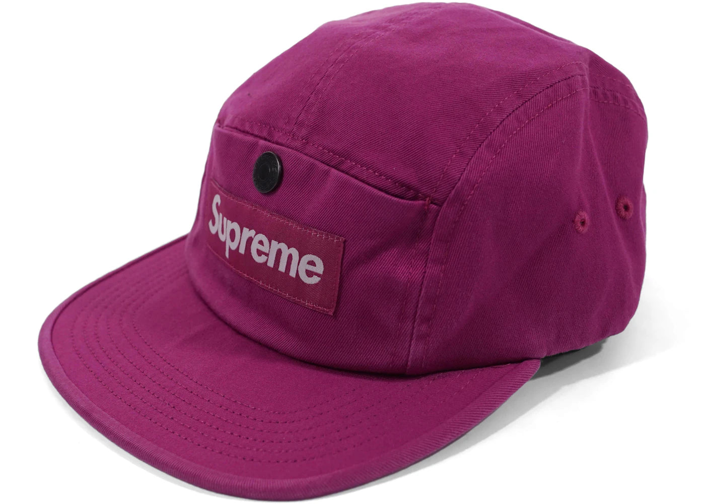 Supreme Snap Button Pocket Camp Cap Magenta