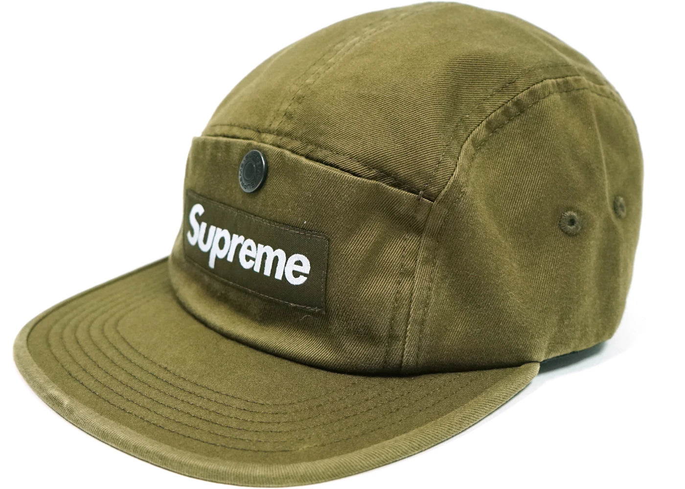 Supreme Snap Button Pocket Camp Cap Moss