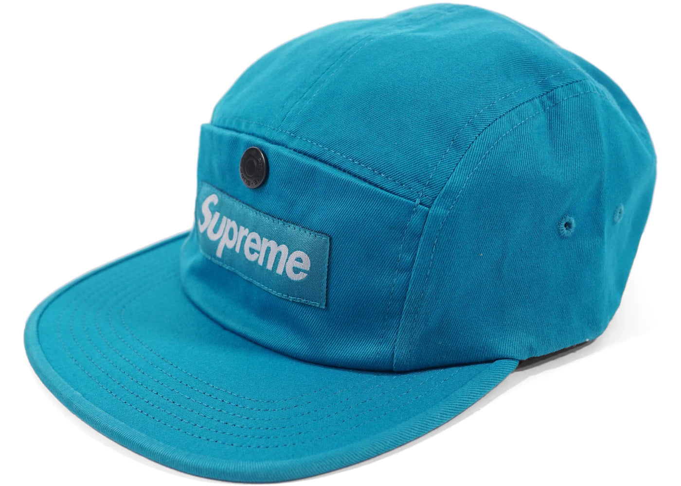 Supreme Snap Button Pocket Camp Cap Teal