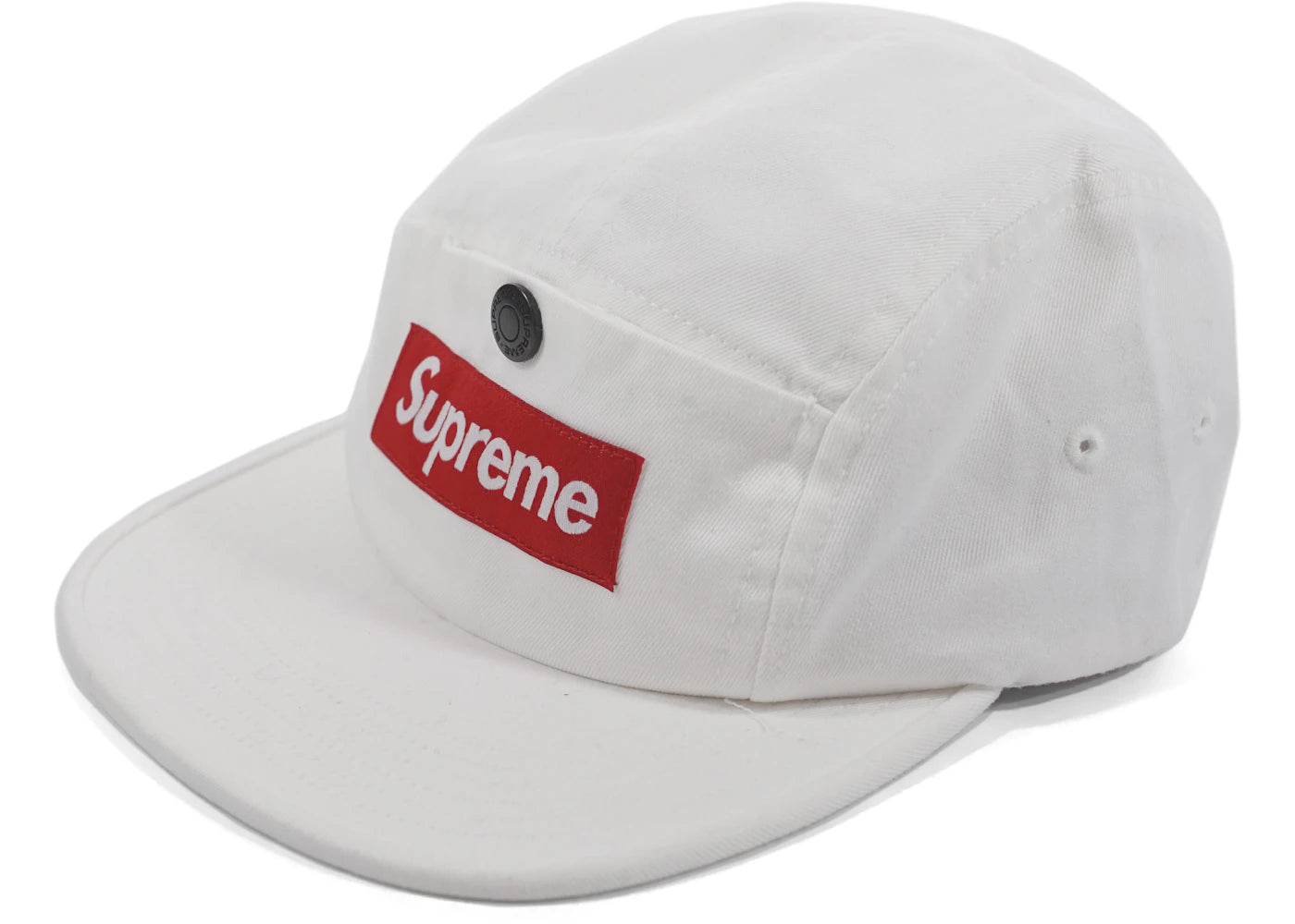 Supreme Snap Button Pocket Camp Cap White