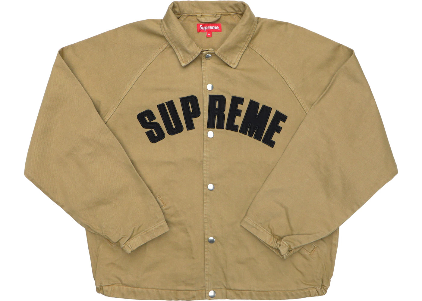 Supreme Snap Front Twill Jacket Light Gold