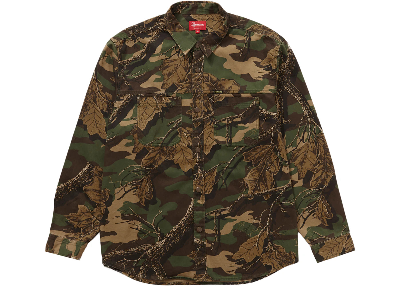 Supreme Snap Work Shirt Branch Woodland Camo