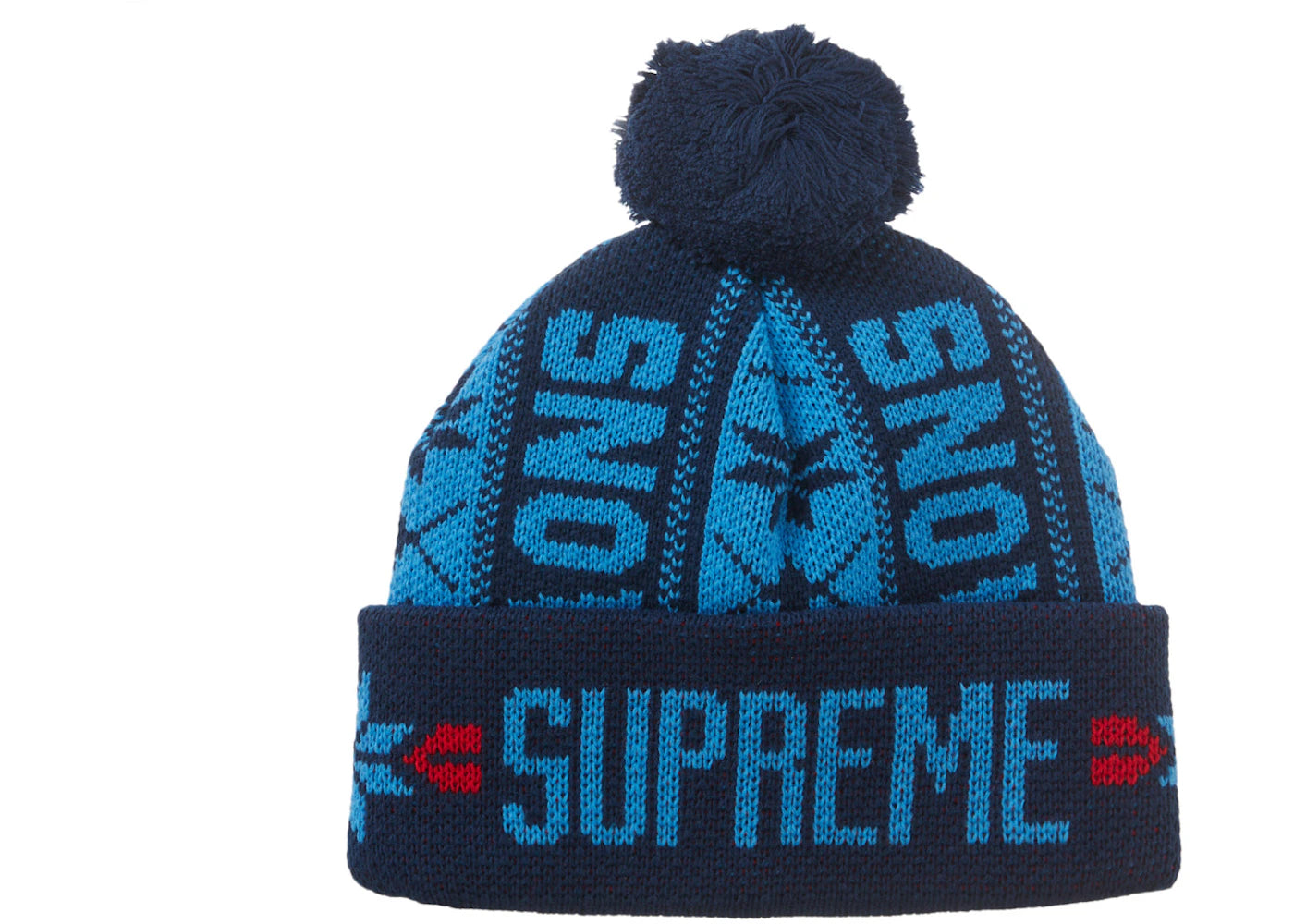 Supreme Snow Beanie Navy