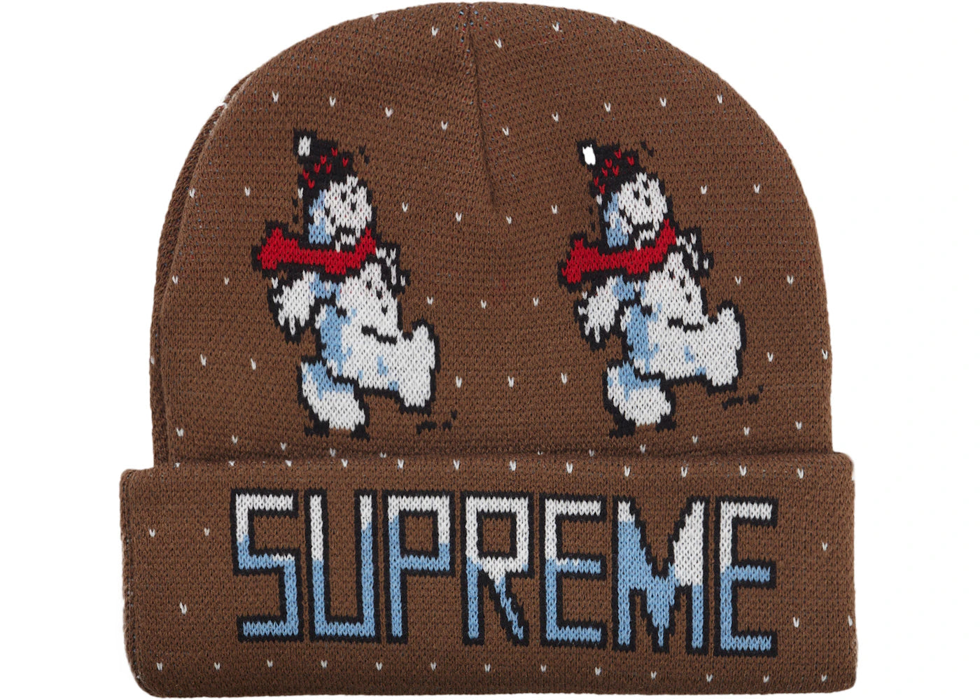 Supreme Snowman Beanie Brown