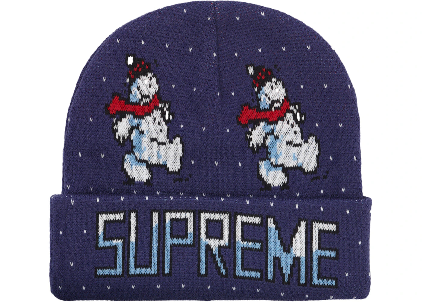 Supreme Snowman Beanie Light Navy