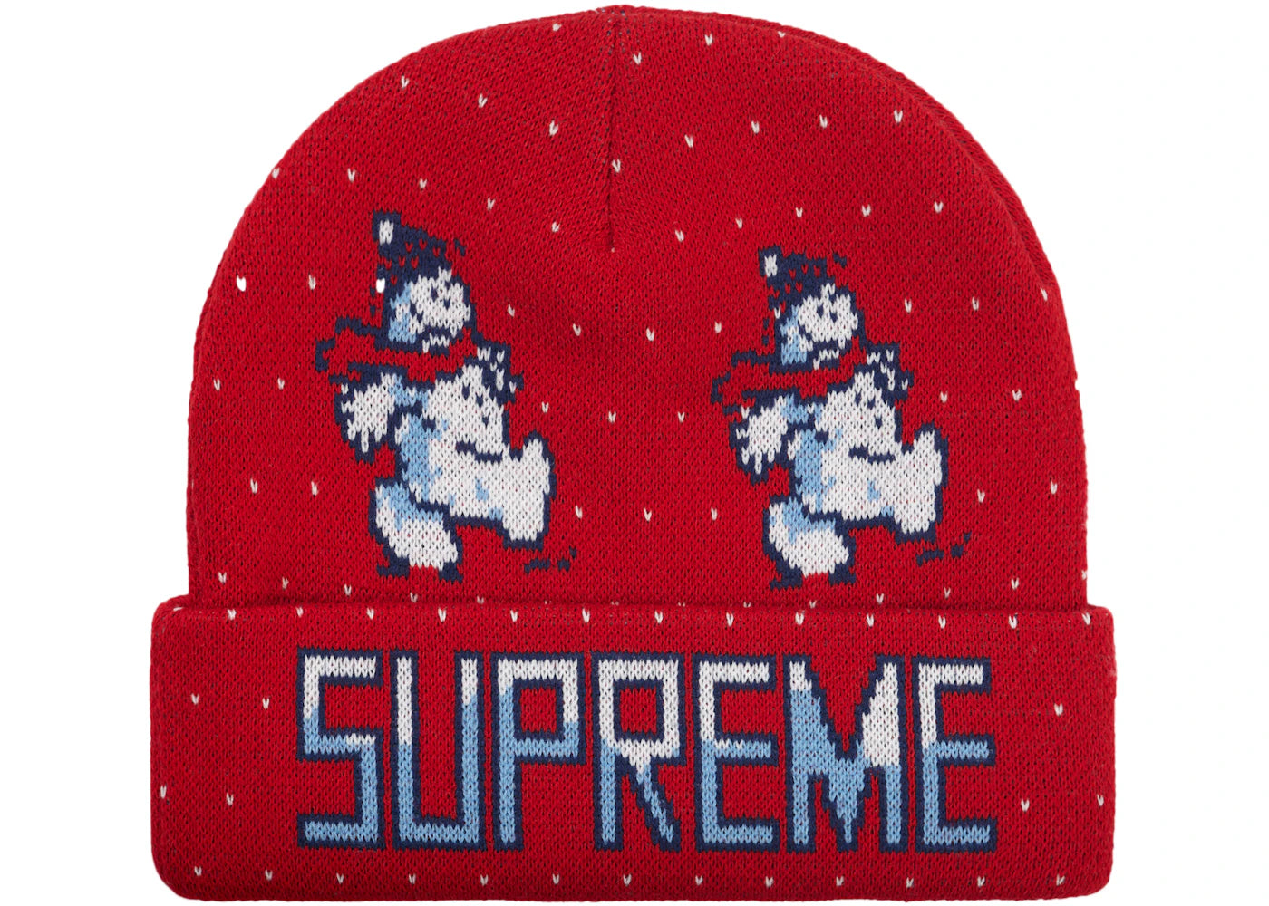 Supreme Snowman Beanie Red