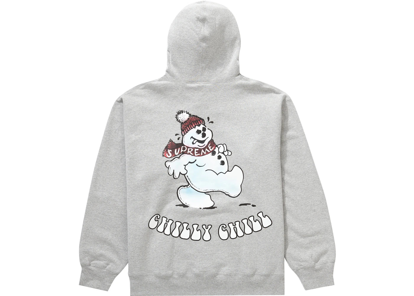 Supreme Snowman Hooded Sweatshirt Heather Grey