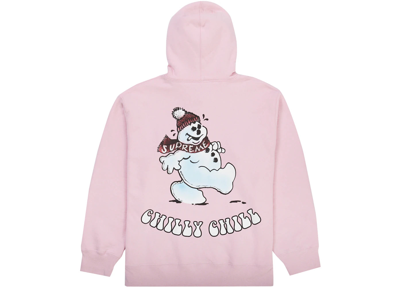 Supreme Snowman Hooded Sweatshirt Light Pink
