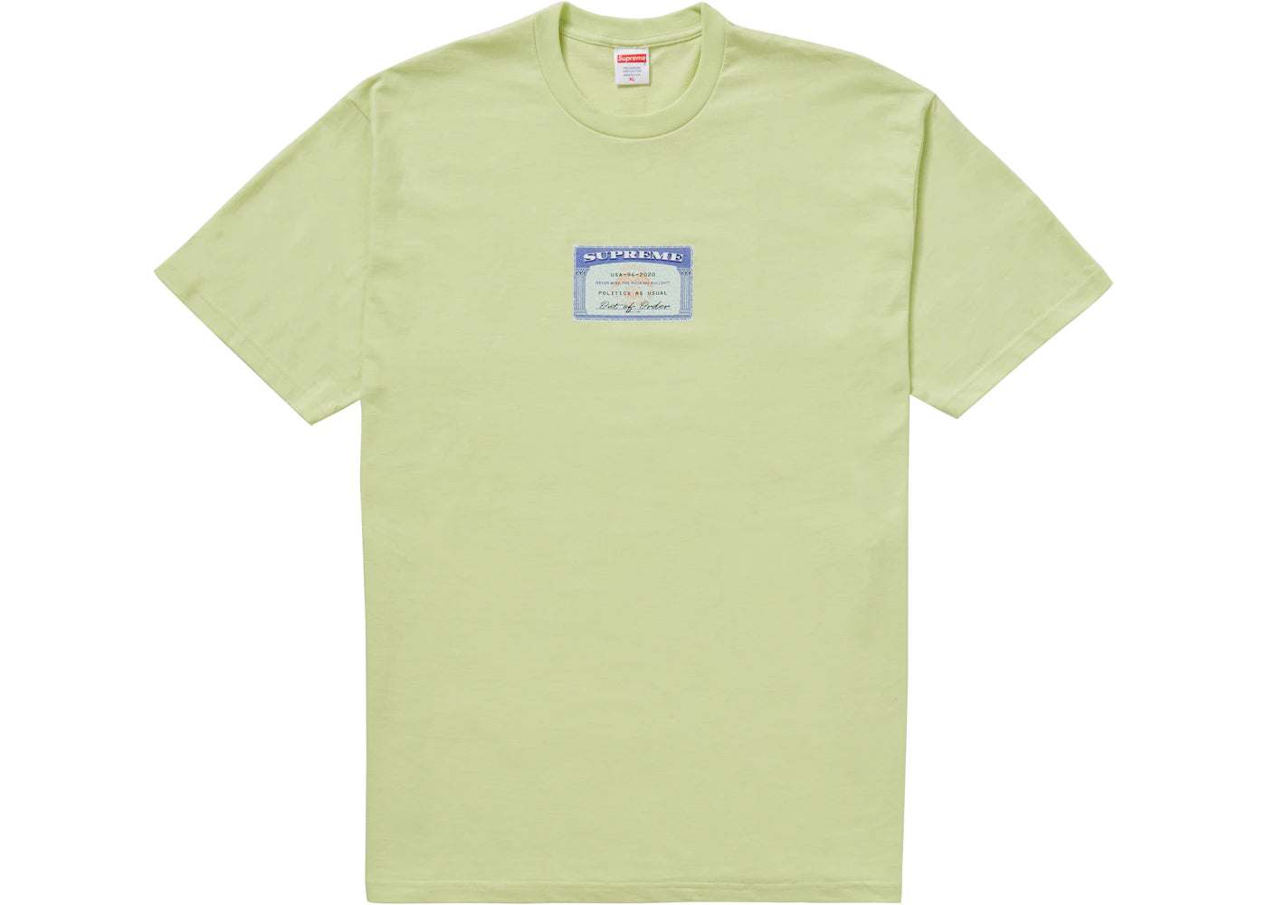 Supreme Social Tee Pale Mint