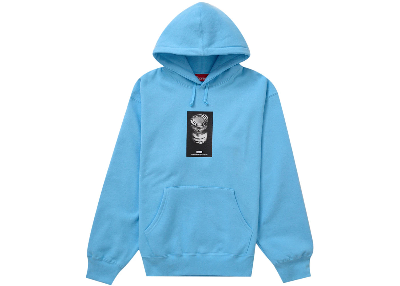 Supreme Soup Can Hooded Sweatshirt Light Blue