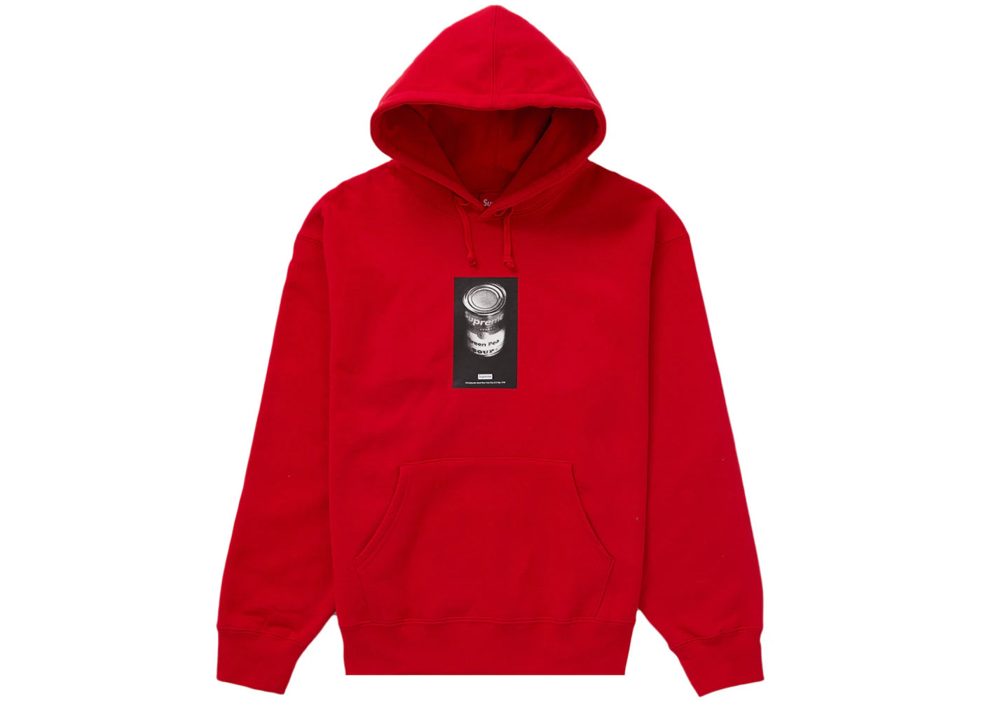 Supreme Soup Can Hooded Sweatshirt Red