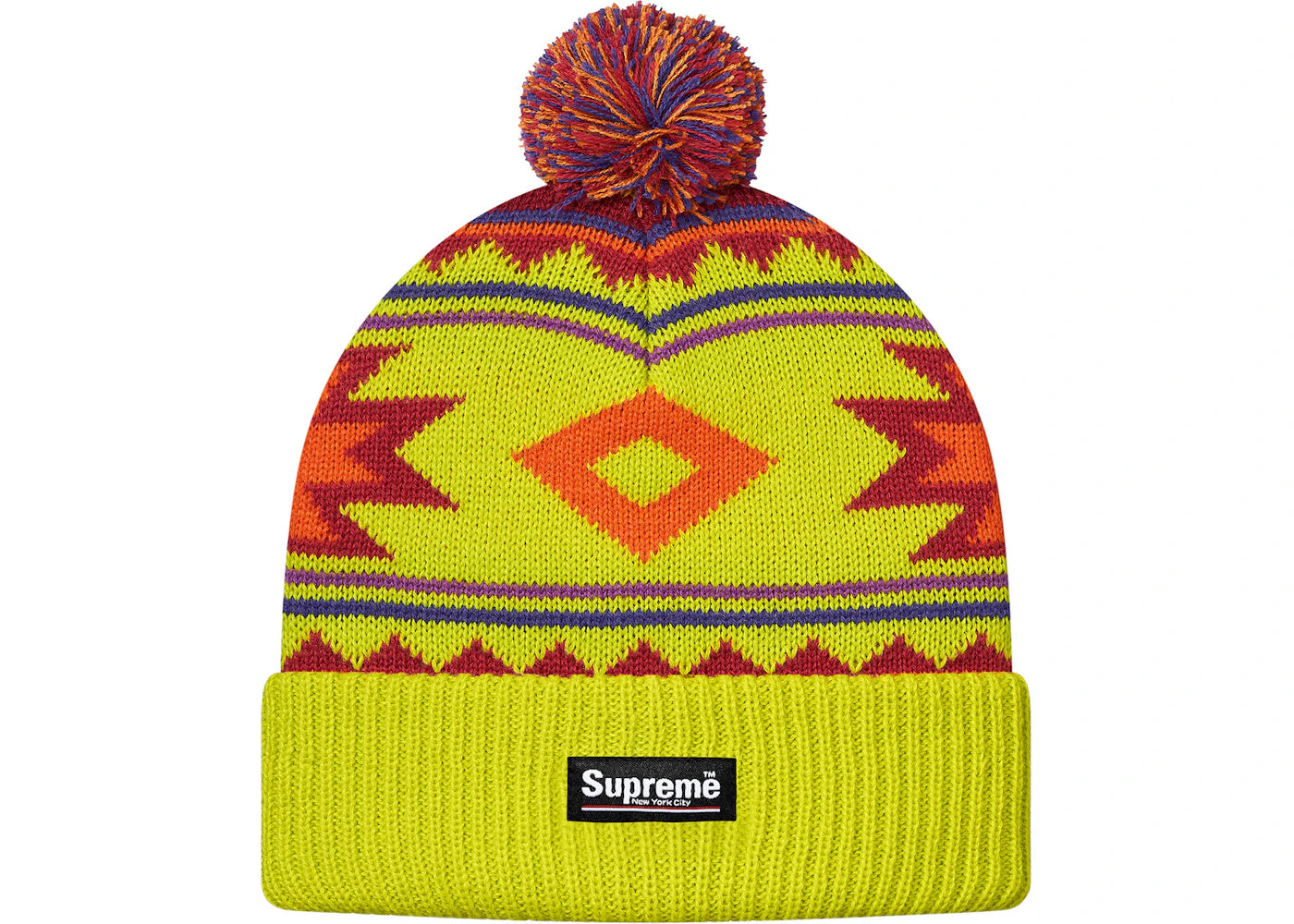 Supreme Southwest Beanie Bright Lime