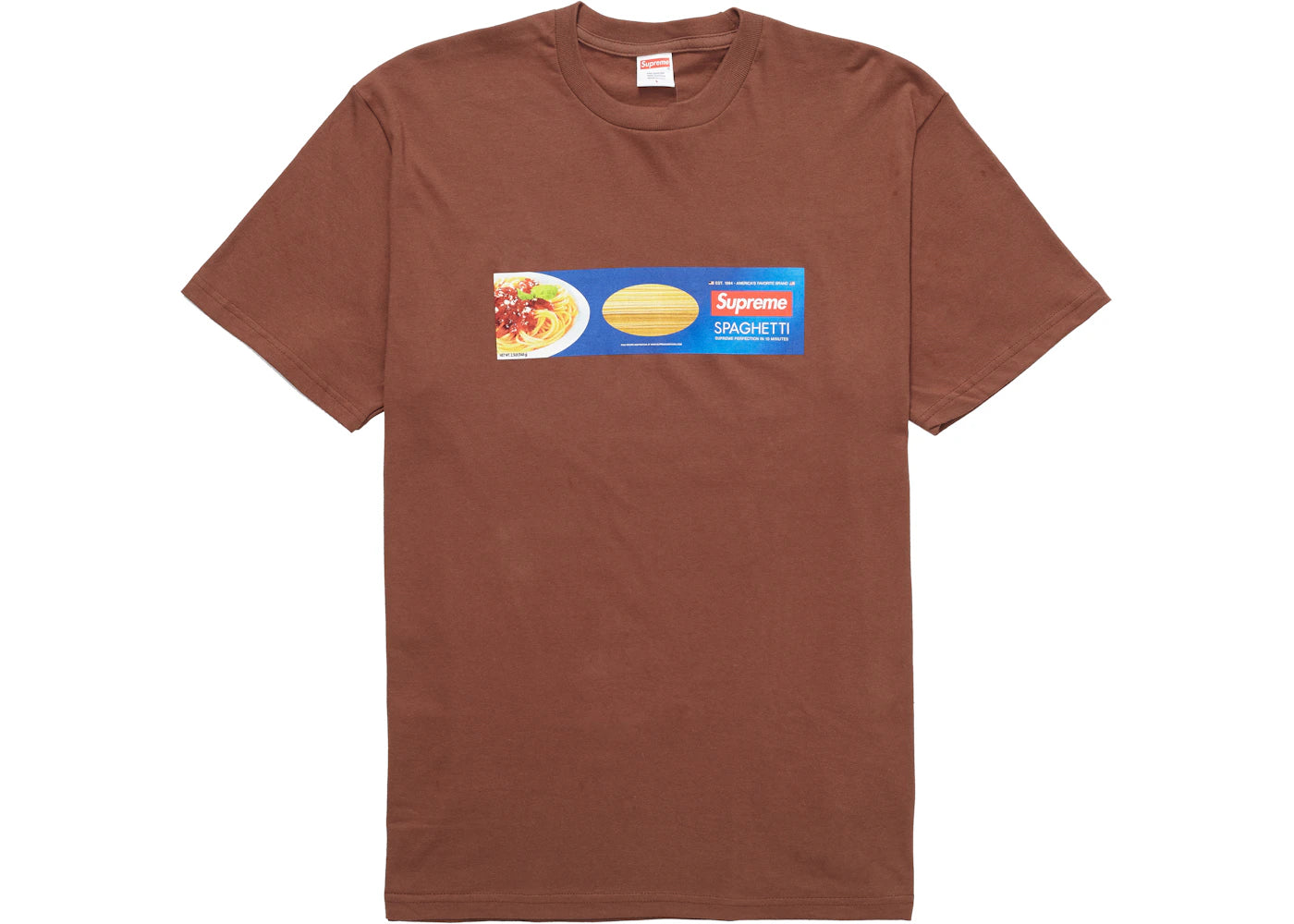 Supreme Spaghetti Tee Brown