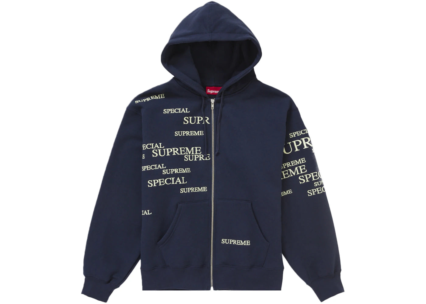 Supreme Special Zip Up Hooded Sweatshirt Navy