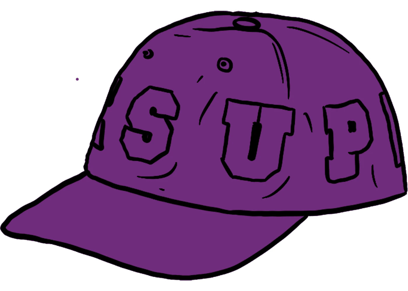 Supreme Spellout 6-Panel Purple