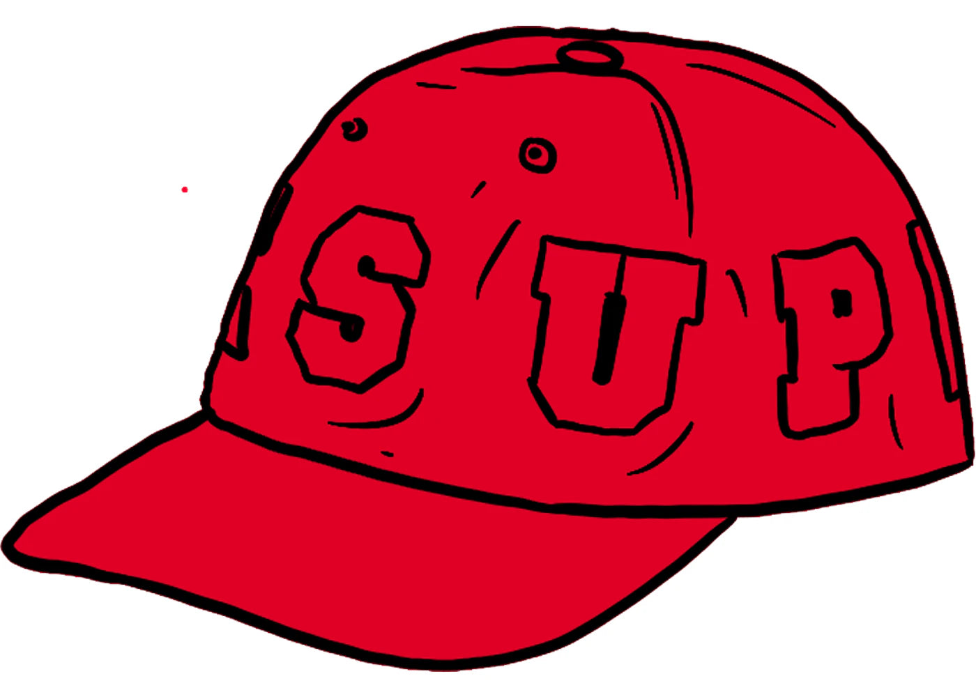 Supreme Spellout 6-Panel Red