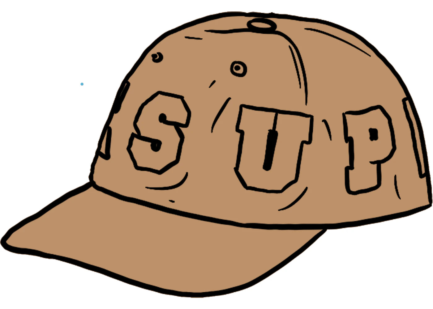 Supreme Spellout 6-Panel Tan