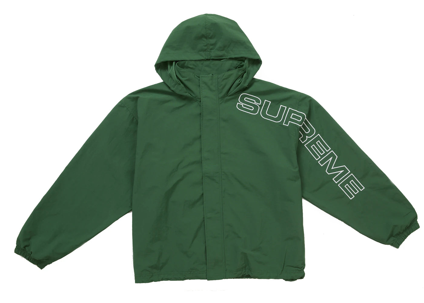 Supreme Spellout Embroidered Track Jacket (FW24) Dark Green