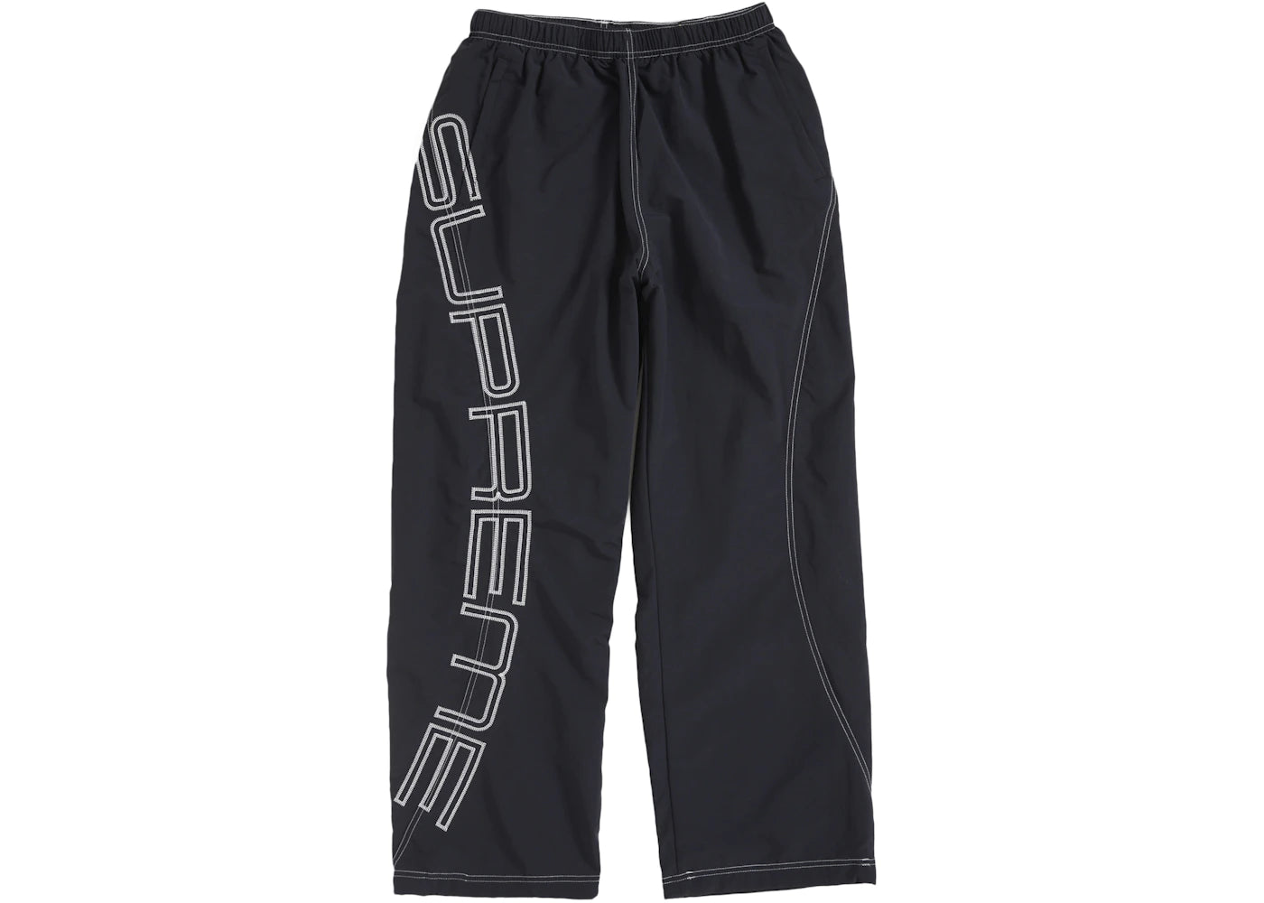 Supreme Spellout Embroidered Track Pant (SS25) Black
