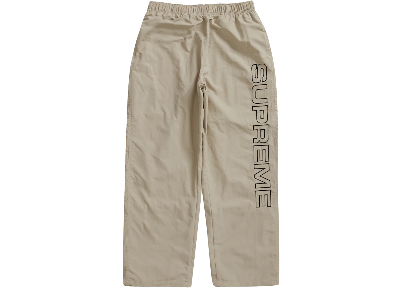 Supreme Spellout Embroidered Track Pant Sand