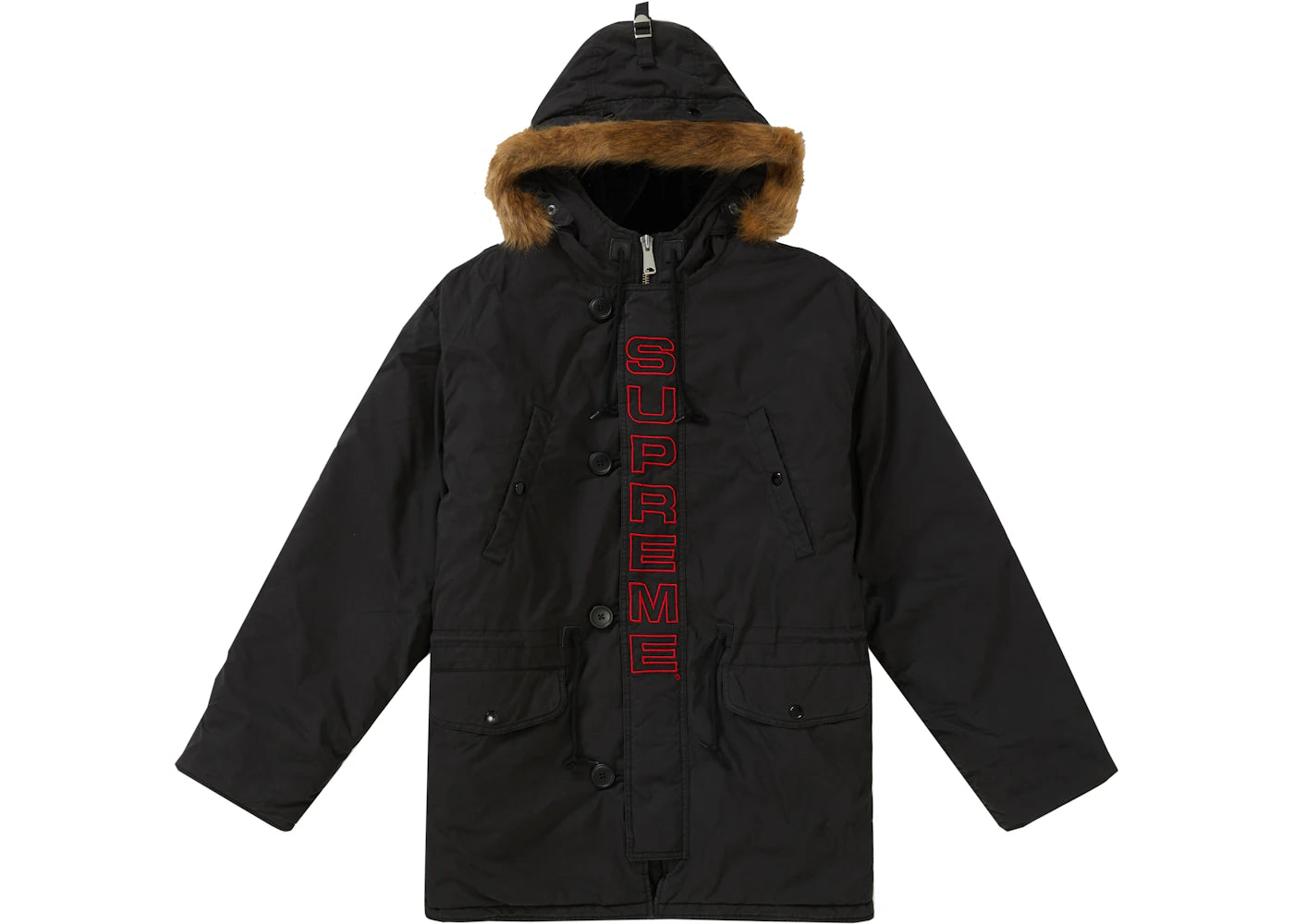 Supreme Spellout N-3B Parka Black