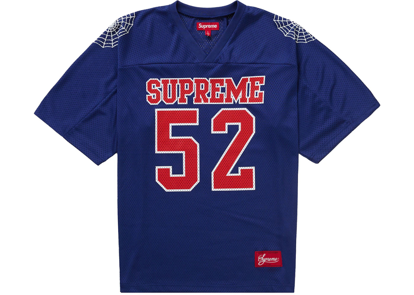 Supreme Spiderweb Football Jersey Navy