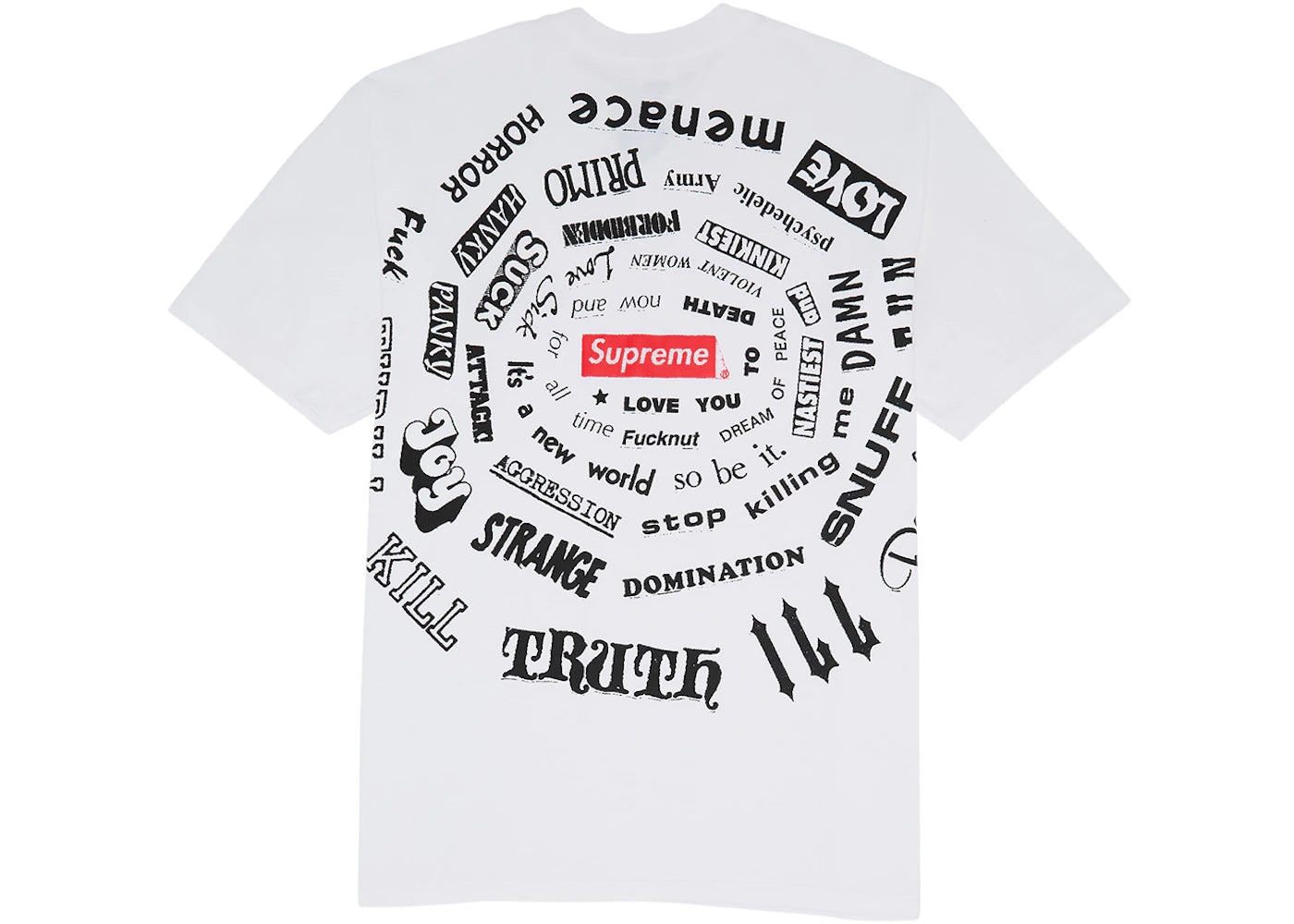 Supreme Spiral Tee White