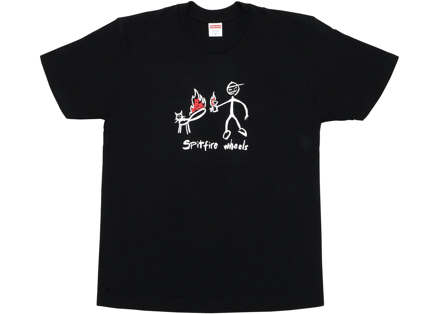 Supreme Spitfire Cat T-shirt Black