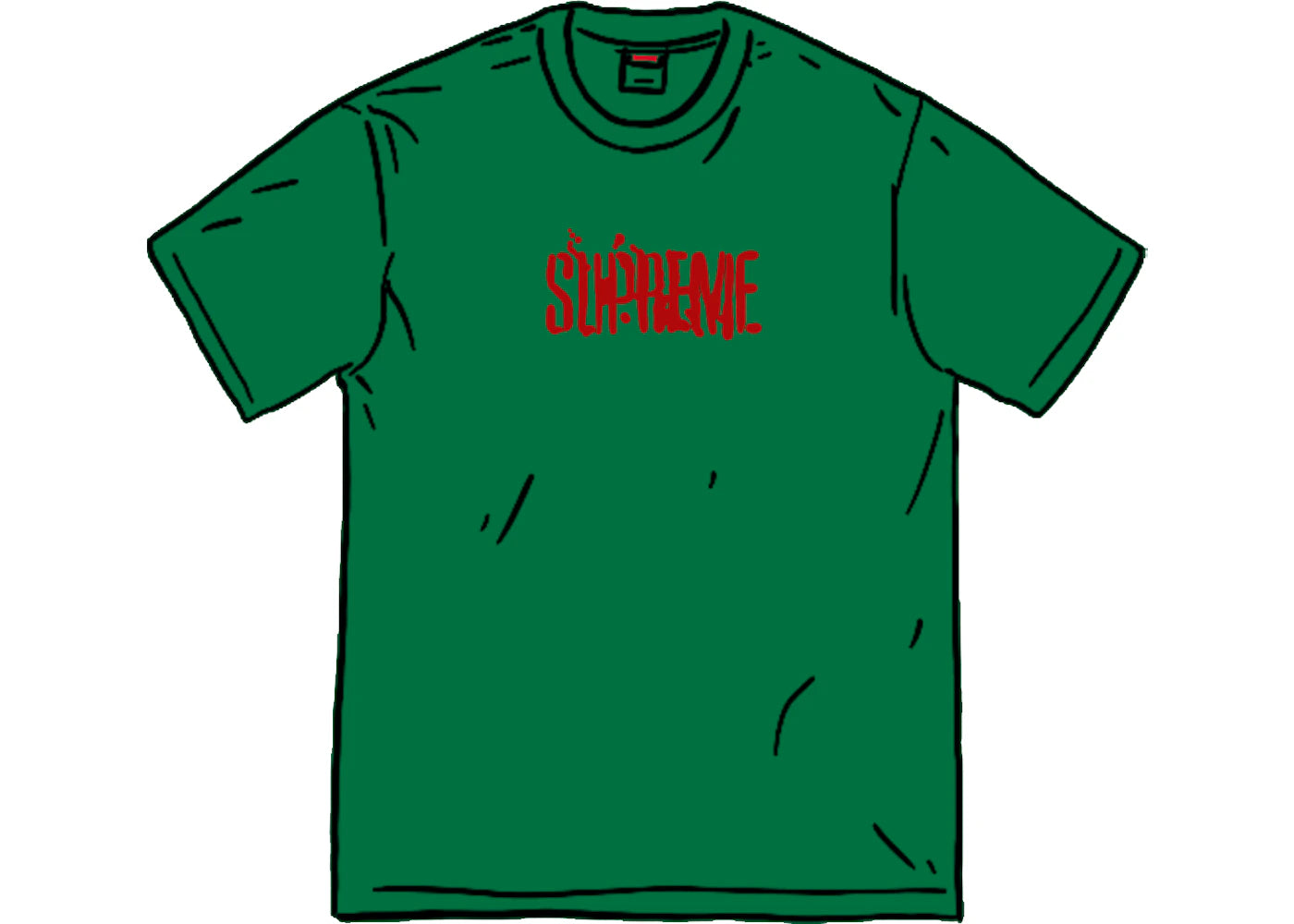 Supreme Splatter S/S Top Green