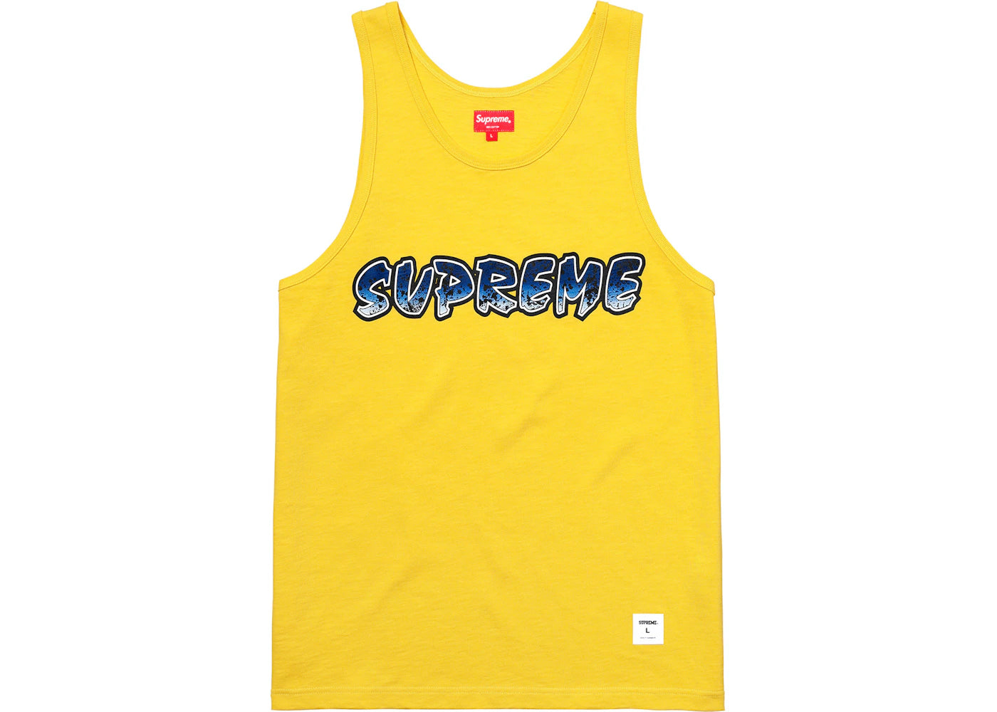 Supreme Splatter Tank Top Yellow