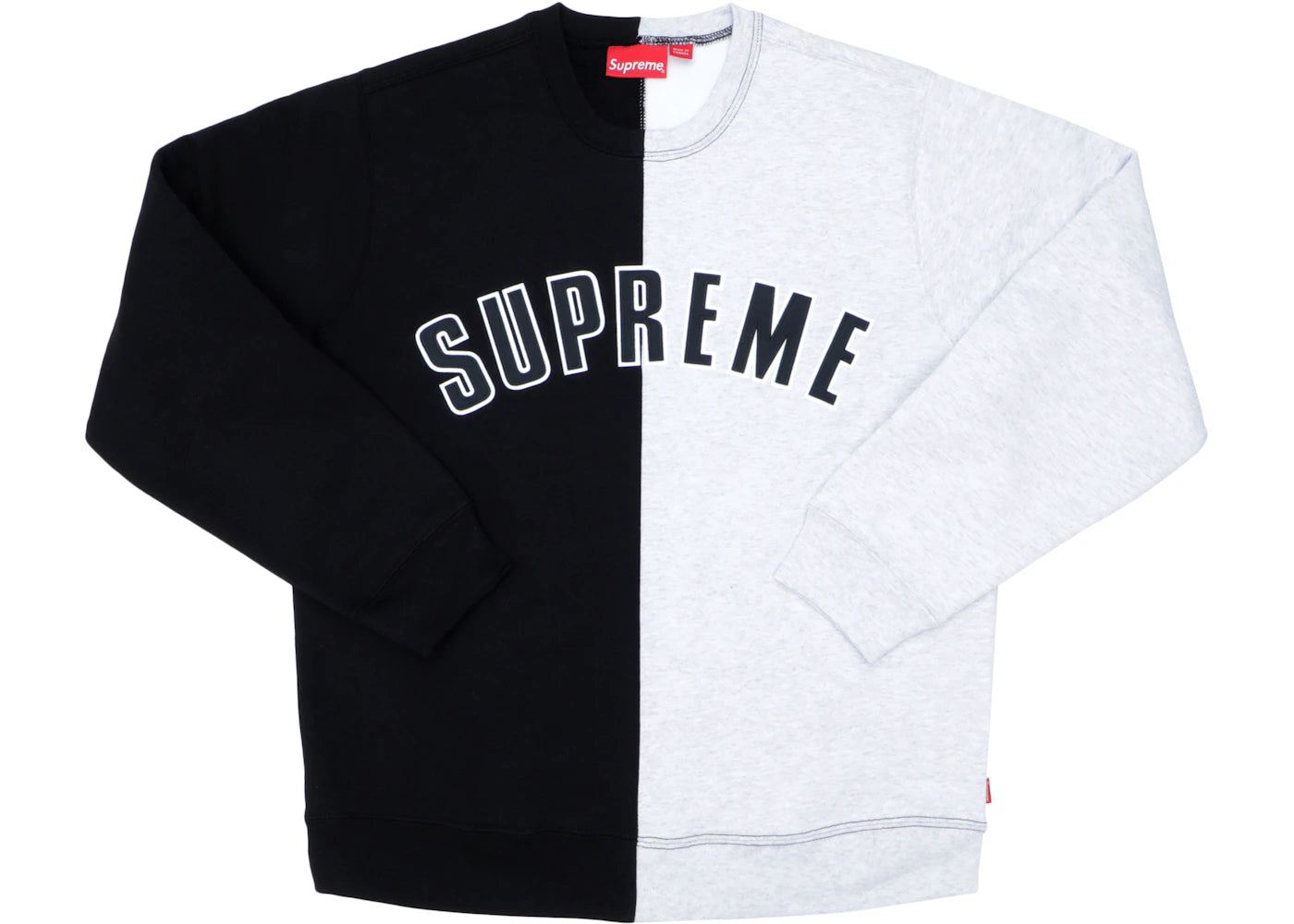 Supreme Split Crewneck Sweatshirt Black