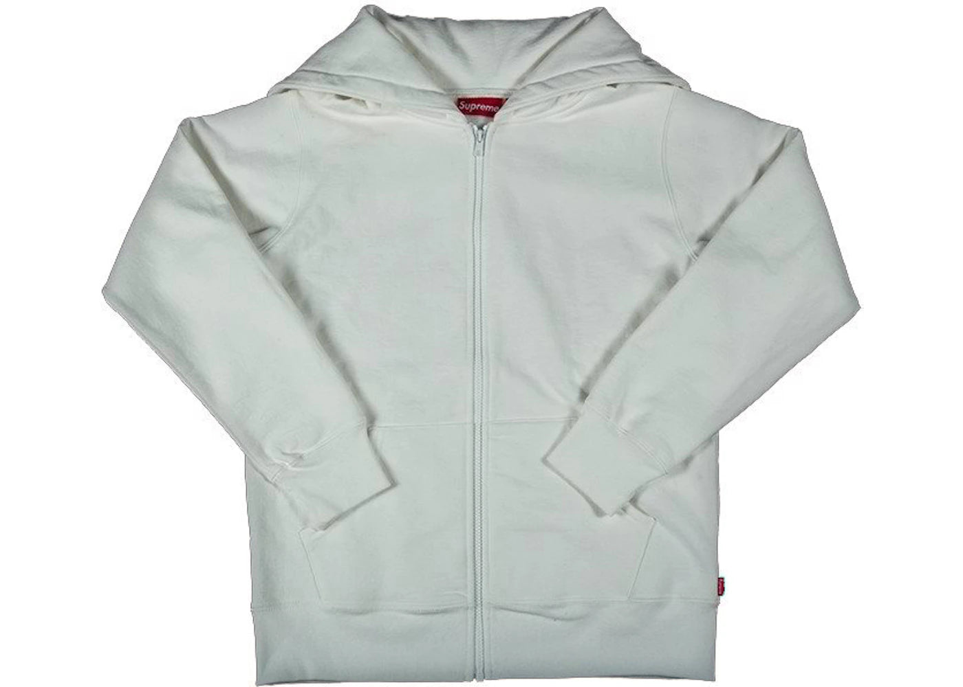 Supreme Split Hood Zip Up Sweat White