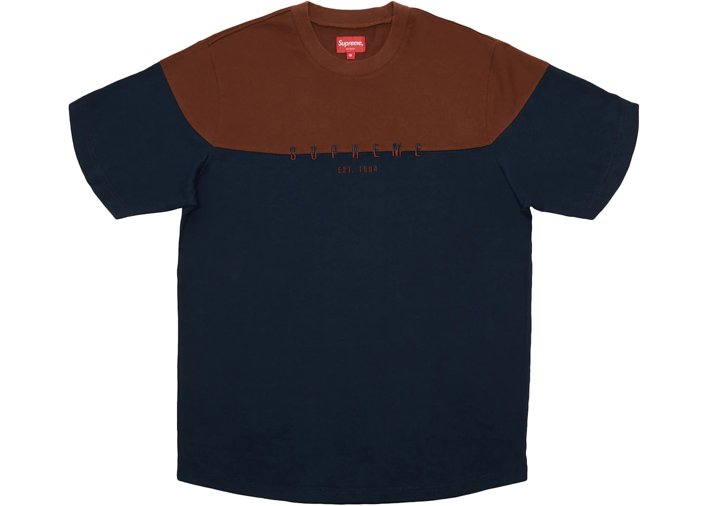 Supreme Split Logo S/S Top Navy