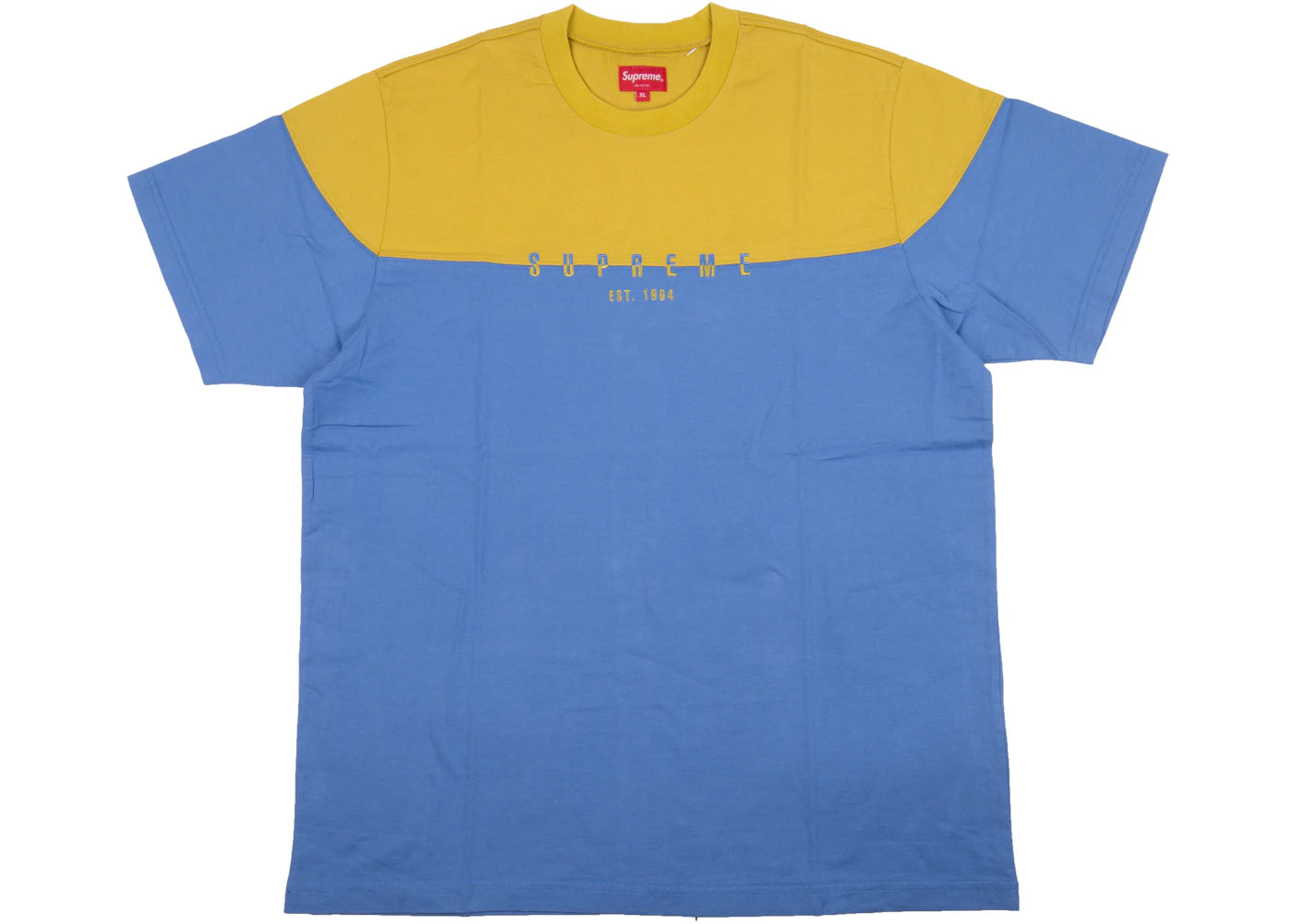 Supreme Split Logo S/S Top Periwinkle