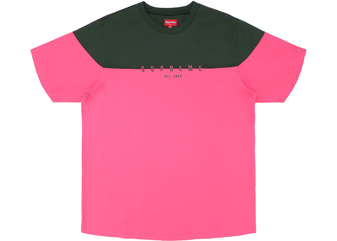 Supreme Split Logo S/S Top Pink