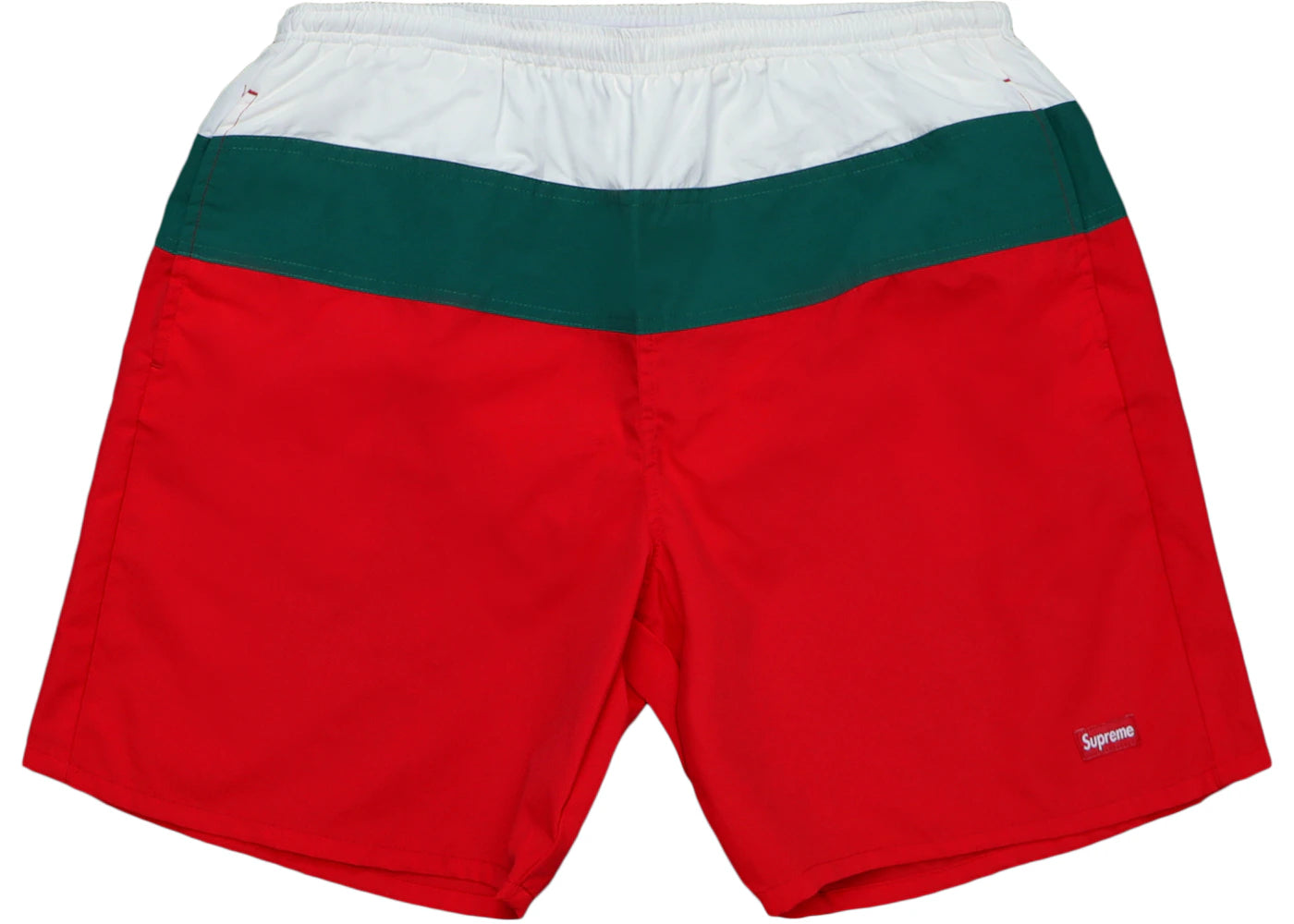 Supreme Split Logo Water Short Red